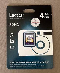 Lexar 4GB SDHC Memory Card Brand New In Package