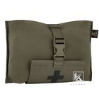KRYDEX Tactical Rip Away Blow Out Med IFAK Pouch Stretch MOLLE/Belt Ranger Green