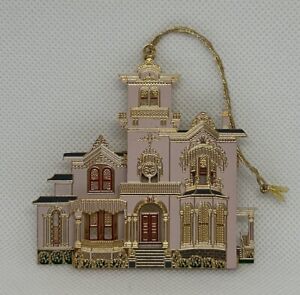 Shelia’s 3D Historical Gold Metal Ornaments E. B. Hall House Wellsville, NY 1996