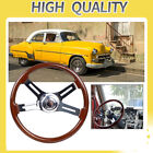 455mm Car/Truck Classic Car Modified Steering Wheel Aluminum Alloy & Wood (For: More than one vehicle)