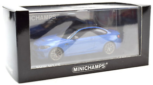 Minichamps 2020 Blue BMW M2 CS W/ Gold Wheels 1:43 Scale Diecast Car 410021025