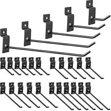 50 Pack Black Metal Slatwall Hooks Slatwall Accessories Slot Board Hooks Panel H