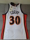WARRIORS STEPHEN CURRY AUTOGRAPHED WHITE MITCHELL & NESS 2009 ROOKIE JERSEY PSA