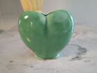 Vintage Green Heart-Shaped USA McCoy Planter Vase 4