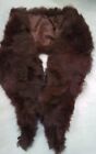 40s Mink  Dark BrownFur Wrap Collar  With Elastic Button  Holds Fc23