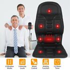 8 Modes Massage Seat Cushion Heated Back Neck Body Massager Chair For Home & Car