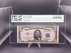 1953 A $5 SILVER CERTIFICATE NOTE FR.1656 EA BLOCK PCGS CURRENCY 64 PPQ
