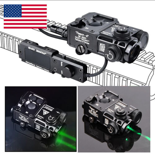 IR Green Laser Sight New Pointer Zenitco PERST 4 w/ KV-D2 Tactical Switch