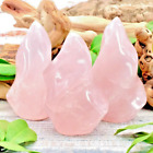 Natural Rose Quartz Flame Tower Polished Crystal Flame Home Decor Crystal Gifts