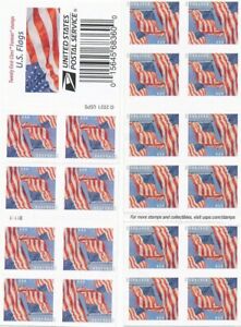 New Listing2021 USA Forever U.S. Flags US - Booklet of 20ea.  NEW  Mint