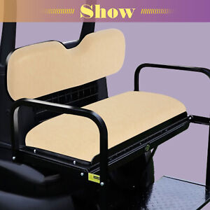 For TXT ST MPT Rear Flip Seat Madjax GTW EZGO Tan Golf Cart Rear Cushion Set New