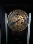Vintage 19th Century German Wall Clock Adler Gong Carved Wood Pendulum w/Key