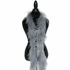 2 Ply OSTRICH FEATHER BOA - SILVER 2 Yards Costumes