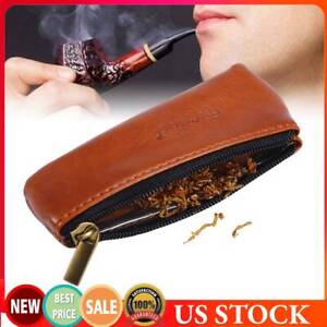Tobacco Pouch Bag Pipe Case Rolling Handmade Storage Carrying PU Leather Holder