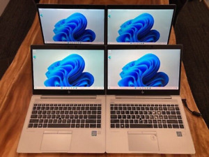 (LOT of 4) HP EliteBook 840 G5 Laptop Core i7-8650 16GB RAM 512GB SSD Win 11 Pro