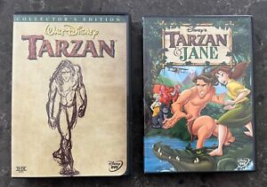 New ListingDisney Tarzan DVD Lot of 2 - Tarzan Collector's Edition 2000, Tarzan & Jane 1999
