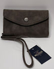 Hollister Wristlet Card Holder iPhone 5 5s Cell Phone Leather Case Brown