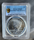 New Listing2021 Peace silver dollar PCGS MS 69