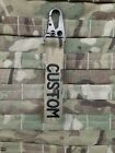 SET OF 3 Tactical sling clip gear tags with hook and loop for molle items