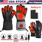 Electric Heated Gloves Rechargeable Battery Hand Warm Windproof Thermal Winter