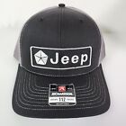 Jeep Patch Hat Richardson 112 Trucker Snapback Black Cap Car
