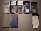 Lot of (5) TI-30XIIS, TI-34II, TI-30Xa Calculators, Great working Condition
