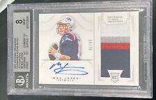 Mac Jones 2021 National Treasures /25 Holo RPA Crossover Patch Auto RC BGS 8 NFL
