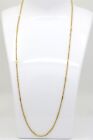 Vintage 24k Yellow Gold Cable and Bar Necklace 20