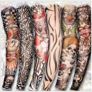 1pc hot sale tattoo sleeve  styles elastic Fake 100%nylon Arm stocking beloved