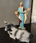 Fontanini Depose 7.5” Resting Donkey & King Nativity Figurines 306 -302 Spider