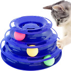 Titan'S Tower, 3 Tier Cat Tower for Indoor Cats, Blue - Multi-Stage Interactive