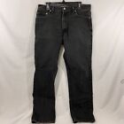 Vintage Levis 505 Jeans Mens Regular Fit Black Denim Made In USA 90s 36x32