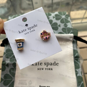 NEW Kate Ks Spade Coffee Break Donut Stud Earrings