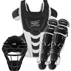 New ListingRawlings Velo 2.0 Series Fastpitch Catcher's Set BLACK | WHITE MD