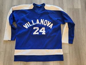 Game Worn Villanova Wildcats Hockey Jersey Vintage Rare Gamer Used 70s 1970s XL