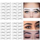 6PCS Eyebrow Shaper Eyebrow Stamp Card Brow Definer Stencil Shaping Makeup Tool+