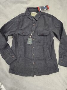 New Grayers Men's Shirt Jacket with Pockets. All Cotton Black Medium