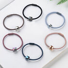 1Pcs Simple Solid Color Single Crystal Elastic Hair Bands Hair Ring Rubber Bands