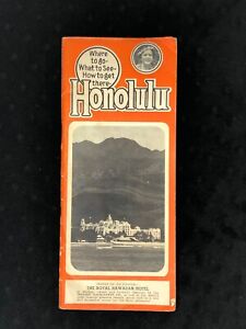 1942-1943 Honolulu Hawaii Travel Guide Brochure, War Issue, Matson Navigation