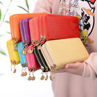 Women's Leather Wallet Clutch Phone Card Holder Zip Purse Large Capacity Handbag