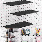 4 Pack Pegboard Shelves Peg Board Organizer Shelves Pegboard Accessories for Cra