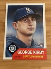 Seattle Mariners Rookie GEORGE KIRBY Topps Living #554, Facsimile Auto, RC