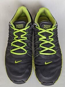 Nike Free Mens Size 12 Yellow, Black Running Shoes Sneakers 630856007