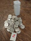 SUPER NICE Roll of Silver Washington Quarters, $10 Face 40 qty of 90% Old Coins