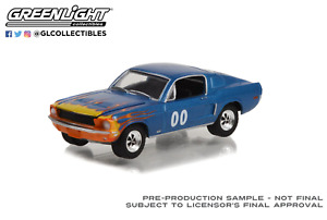 Greenlight 1/64 1968 Ford Mustang GT Fastback Race Car Hazzard Collection 30328
