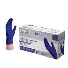 AMMEX Indigo Nitrile Disposable Exam/Medical Glove 3 Mil Latex-Free