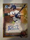 New Listing2022 Bowman Chrome Draft Kevin Parada Auto True Gold Refractor /50 METS