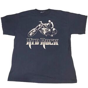 Vintage Kid Rock Black Concert Shirt Adult Size L Large “Good Time” Motorcycle