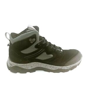 Lands End Mens 459909 Warm Snow Hikers Ankle Boots Lace Up Black Suede 9D