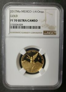 2017 Mo Mexico Proof 1/4 Onza Gold Libertad NGC PF70 Ultra Cameo